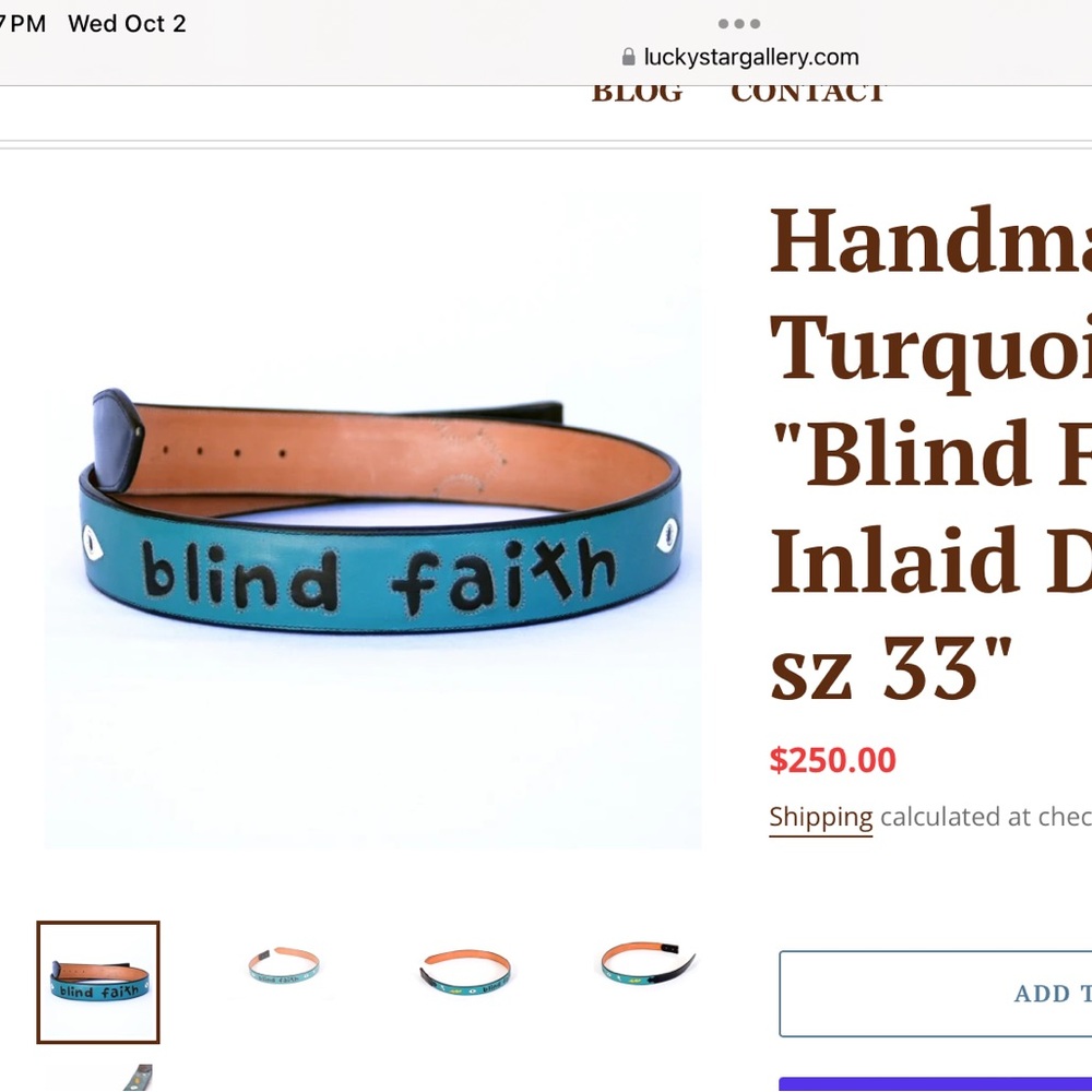 STUNNING HANDMADE TURQUOISE BELT WITH INLAID DESIGN